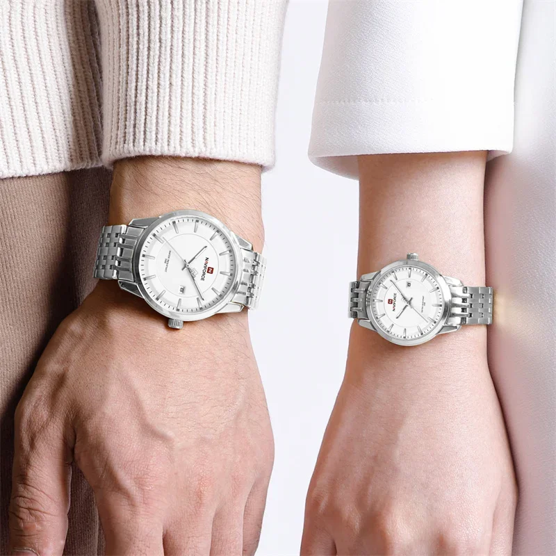 Naviforce 9228 Couple - Silver