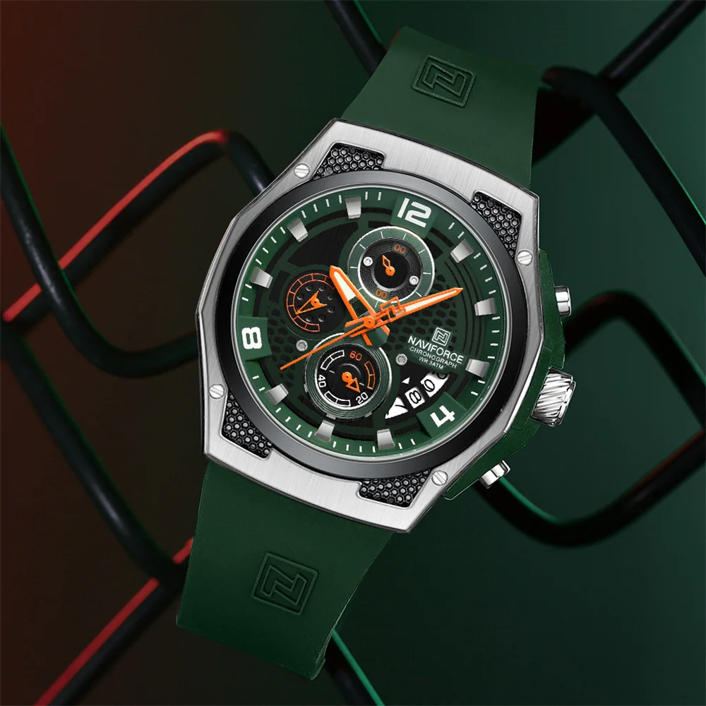 Naviforce 8051T For Man - Silver Green