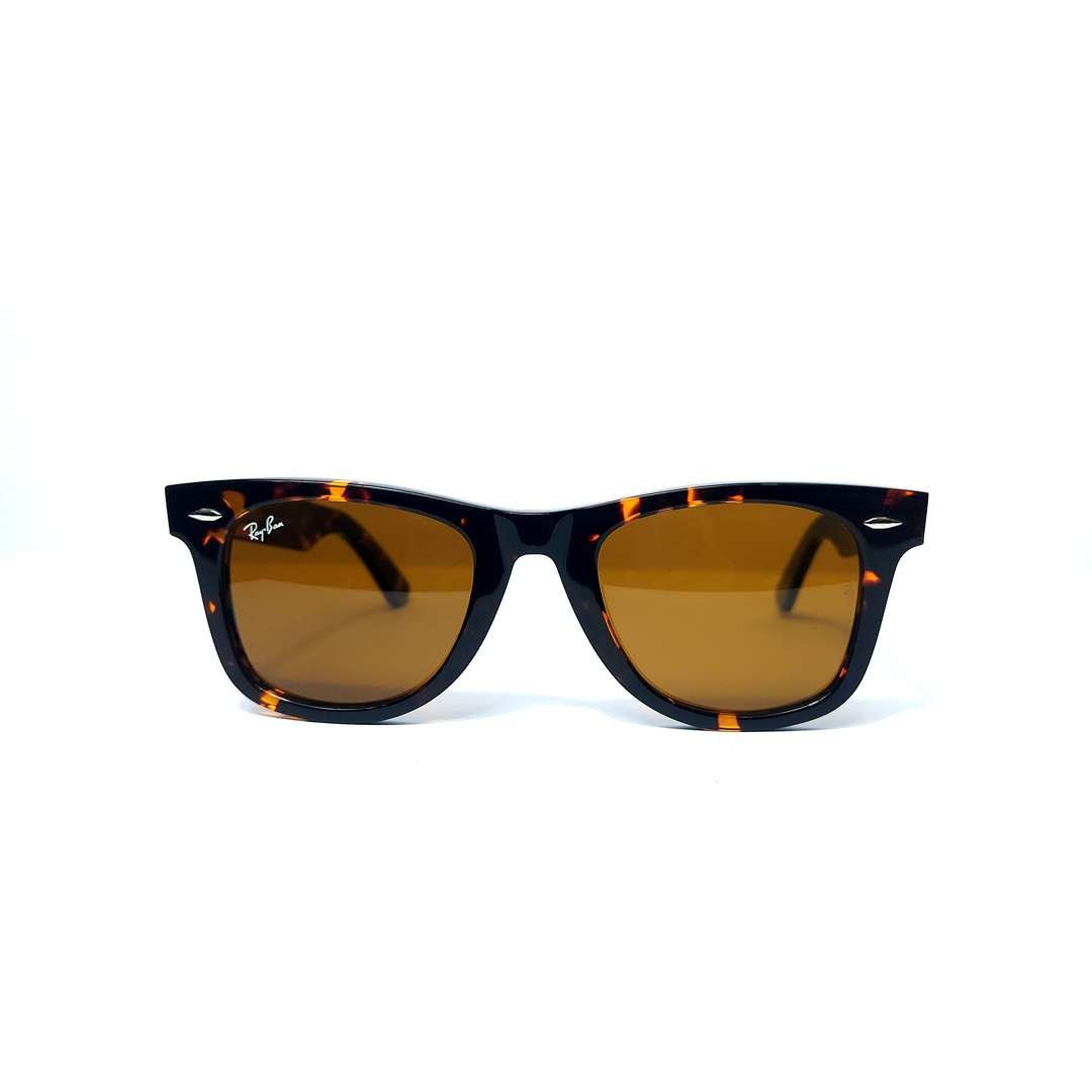 RayBan RB2140 Wayfarer Tiger Print Brown Sunglasses