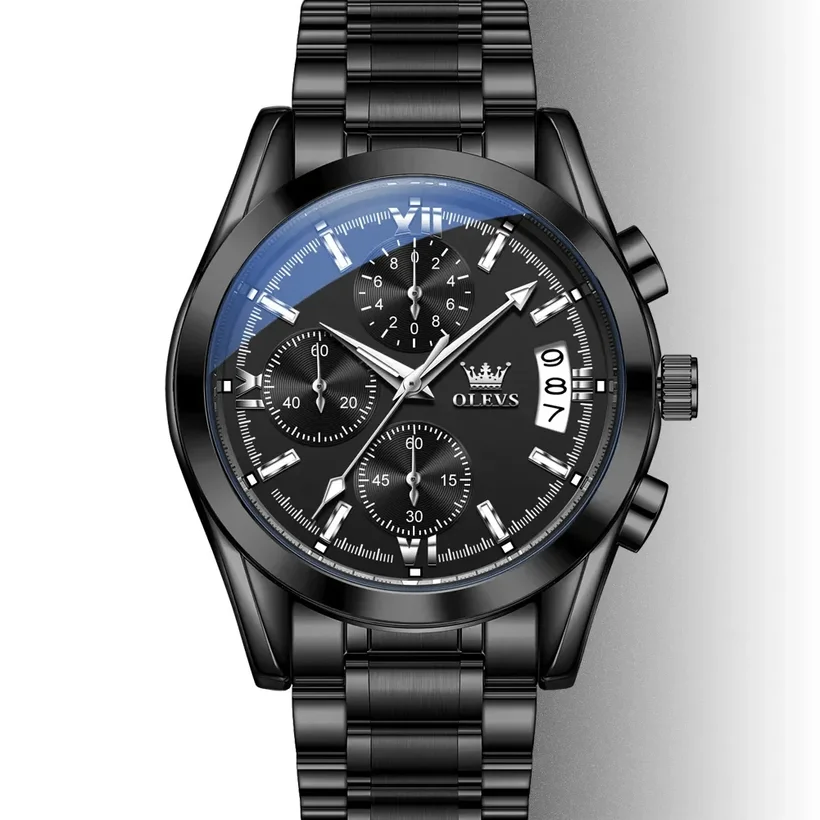 Olevs Men’s Watch 2987 Black