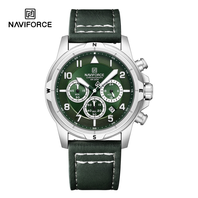 Naviforce 8077 L - Silver Green