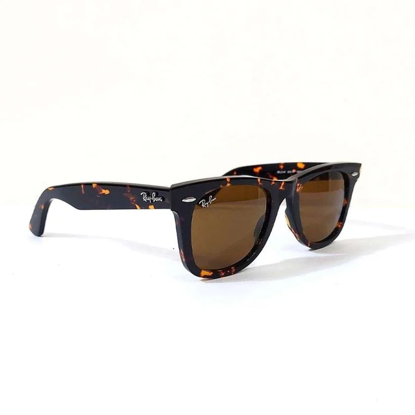 RayBan RB2140 Wayfarer Tiger Print Brown Sunglasses