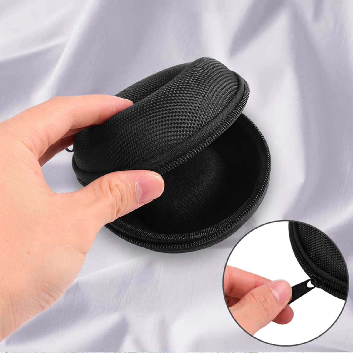 Oasisgalore Single Travel Watch Storage Case Box with Zipper