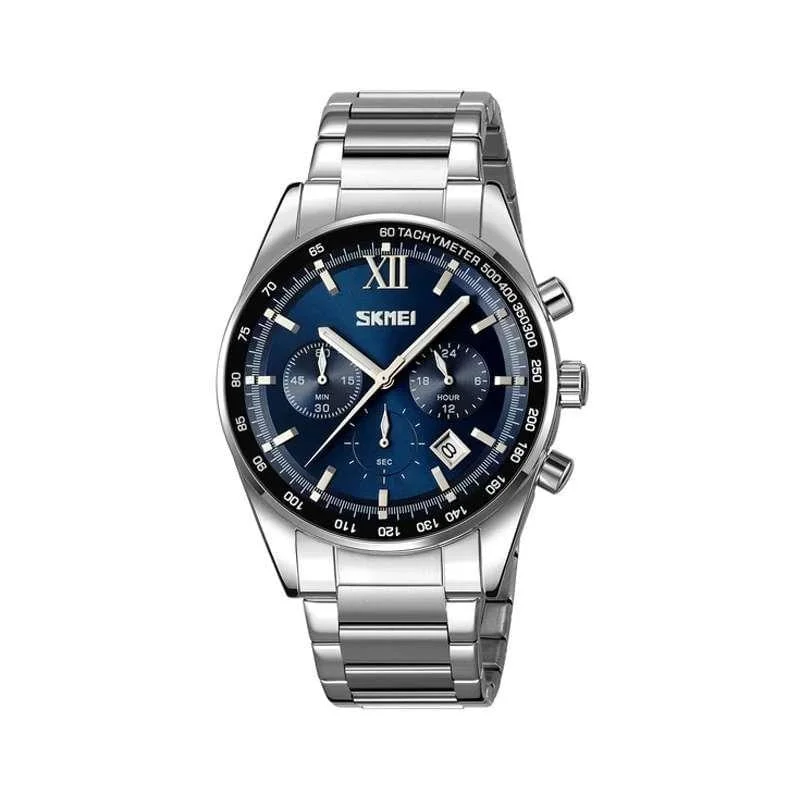 Original SKMEI Men’s Watch 9096 Silver Blue